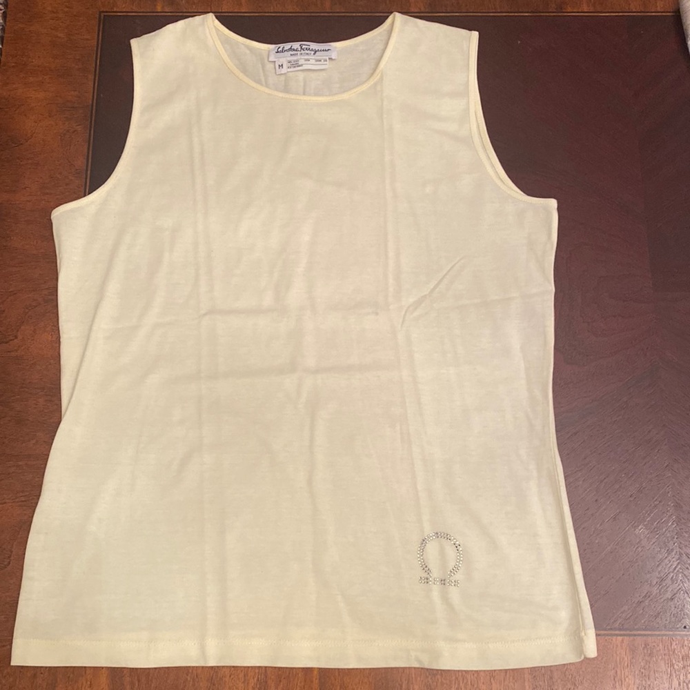SALVATORE FERRAGAMO tank top. Size M.